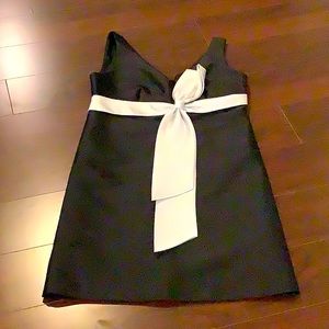 Bow silk dress